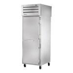 True STA1RPT-1S-1G-HC - Pass-Thru Refrigerator, one-section, (1) solid door front & (1) glass door rear